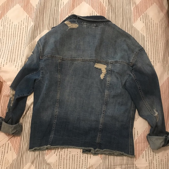 Distressed denim jacket - Picture 2 of 2